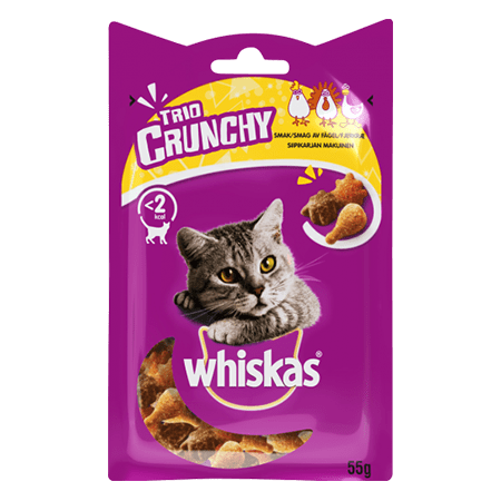 WHISKAS Trio Crunchy fjærfe Mix