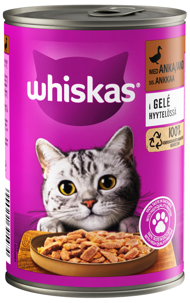 Whiskas® 1+ Duck Can in Jelly