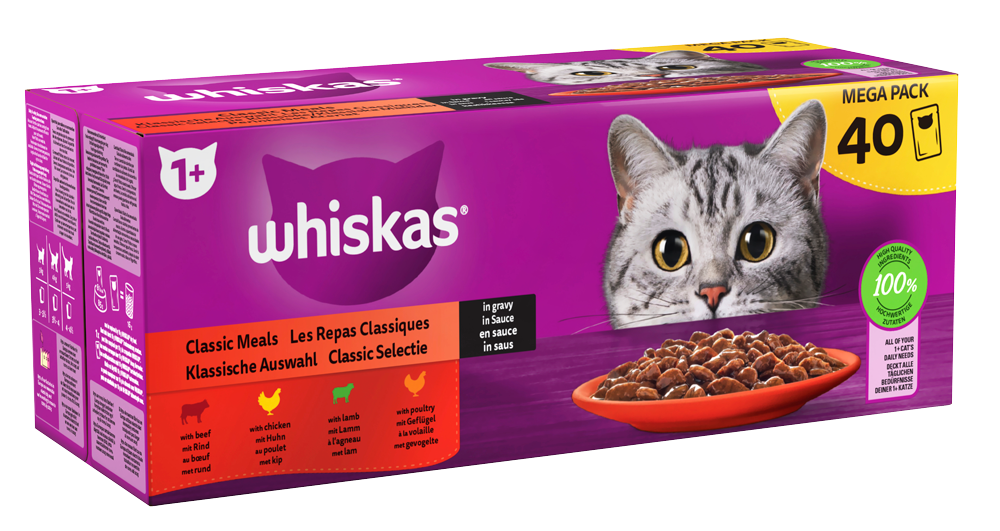 Whiskas® 1+ Classic Selection in Gravy