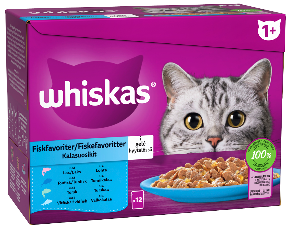 Whiskas® 1+ Fish Selection in Jelly
